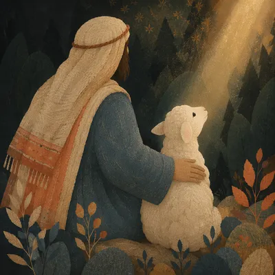 Gentle Shepherd Light at Evergreen Dusk