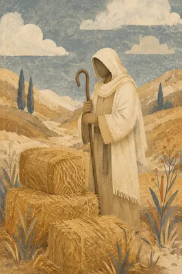 Gentle Shepherd Portrait in Soft Light
