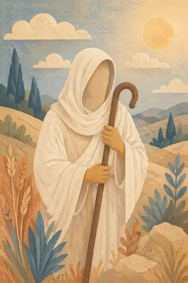 Gentle Shepherd Portrait in Morning Light