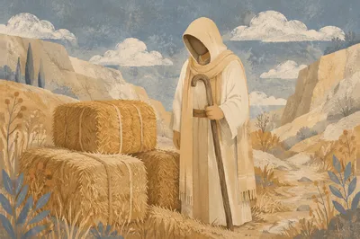 Gentle Shepherd Portrait in Soft Light
