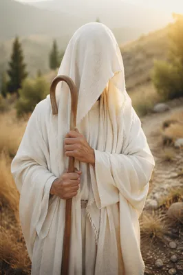 Gentle Shepherd Portrait in Morning Light