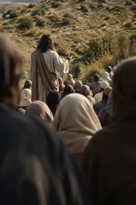 Jesus Teaching the Crowd on Hillside