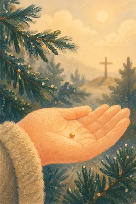 Mustard Seed in Hand by Evergreen Grove
