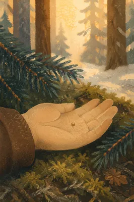 Mustard Seed in Palm by Evergreen Moss