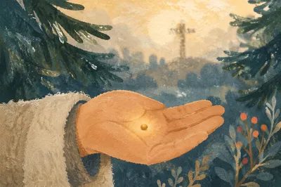 Mustard Seed in Hand by Evergreen Grove
