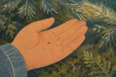 Mustard Seed Resting in Open Palm