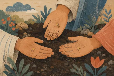 Mustard Seed in Open Hands