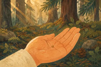Mustard Seed in Hand Evergreen Faith