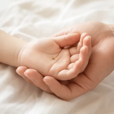 Mustard Seed Resting in Caring Hands
