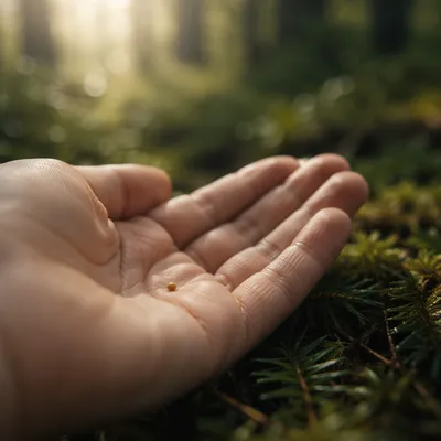 Mustard Seed Resting in Gentle Palm