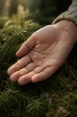 Mustard Seeds Resting in Open Palm