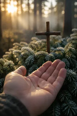 Mustard Seed in Hand by Evergreen Cross
