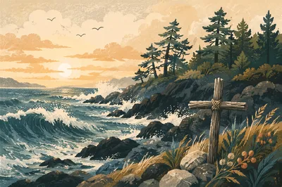 Sunrise Waves by Evergreen Cross