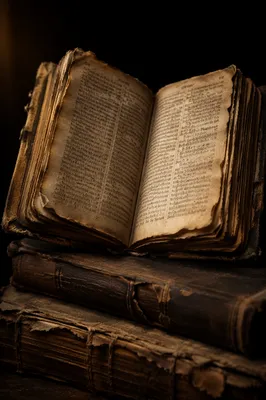 Old Worn Bible on Antique Books