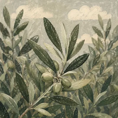 Evergreen Olive Branch Peace Symbol