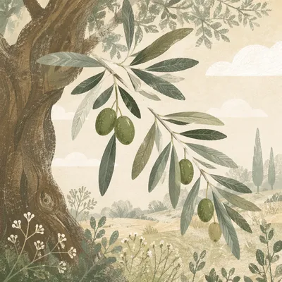 Evergreen Olive Branch Peace Symbol