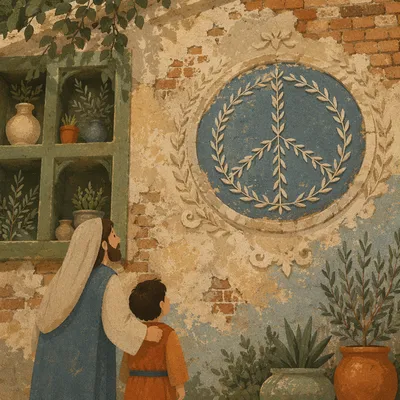 Weathered Olive Branch Peace Medallion Wall