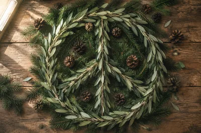 Olive Branch Peace Symbol on Evergreen