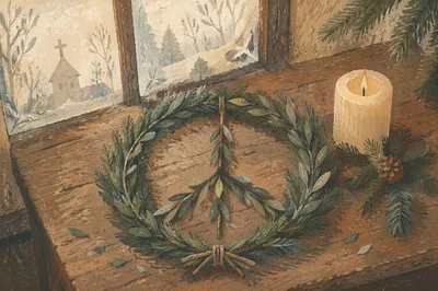 Olive Branch Peace Wreath in Chapel
