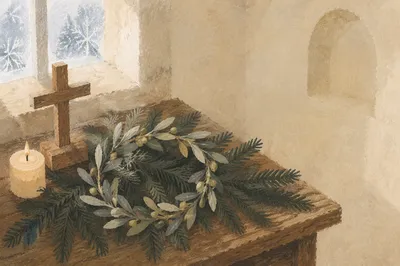 Olive Branch Peace Motif in Chapel Alcove