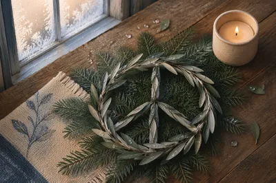 Olive Branch Peace Symbol on Evergreen