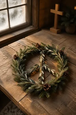 Olive Branch Peace Wreath in Prayer Room