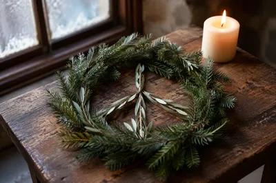 Olive Branch Peace Wreath in Chapel