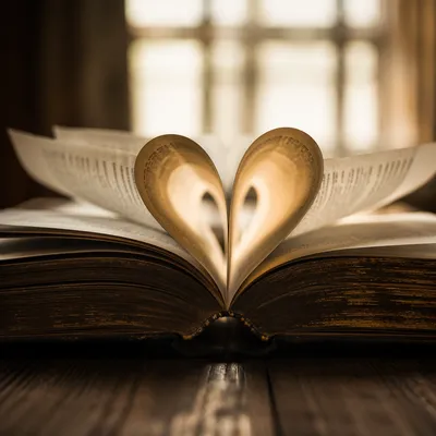 Open Bible Pages Turning in Gentle Breeze