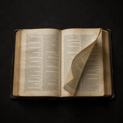 Open Bible Pages Turning in Gentle Wind