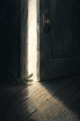 Open Door Light with Evergreen Hope