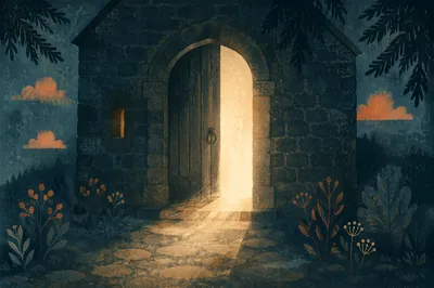 Open Stone Doorway With Hopeful Light