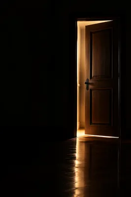 Open Door with Golden Light