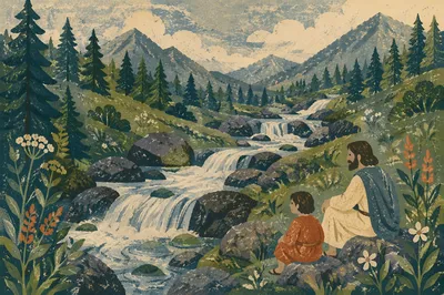 Peaceful Evergreen Valley River