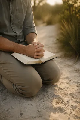 Quiet Prayer on an Evergreen Path