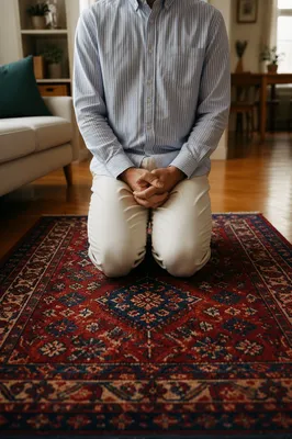 Quiet Prayer on a Cozy Home Rug