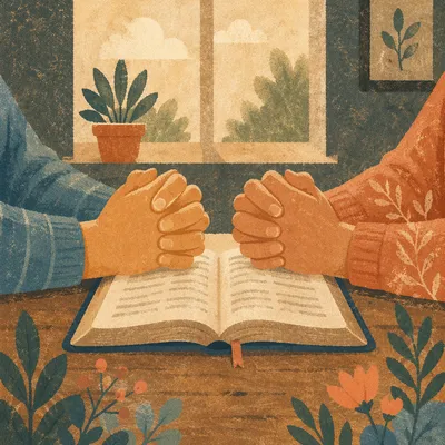 Joined Hands in Quiet Prayer Meeting