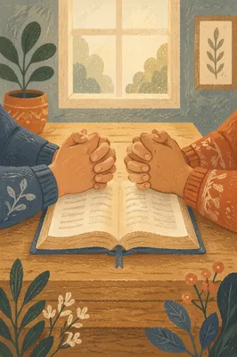 Hands Joined in Quiet Prayer