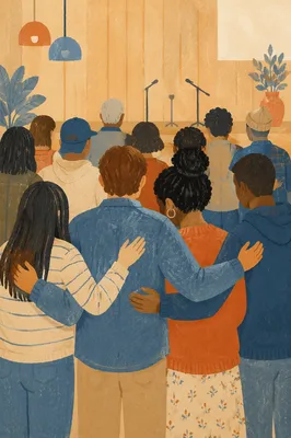 United Prayer Group in Evergreen Warmth