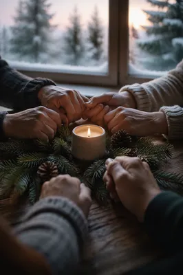 Evergreen Prayer Circle by Candlelight