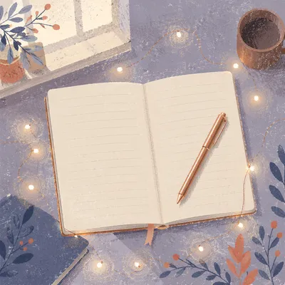 Morning Prayer Journal with Rose Gold Pen