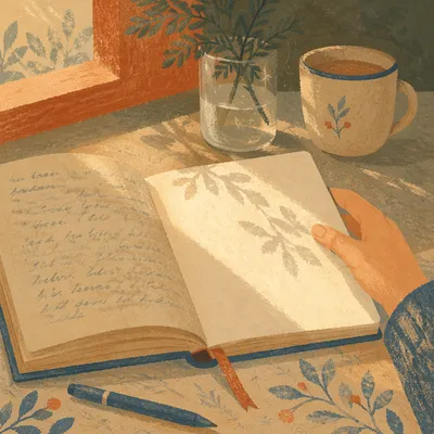Morning Prayer Journal in Warm Window Light