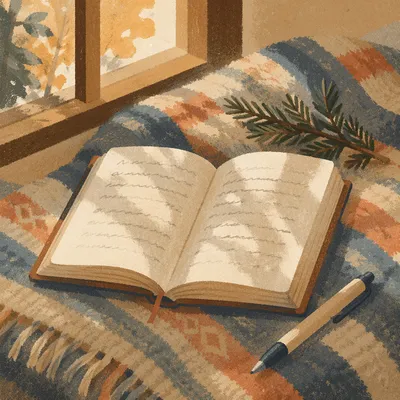 Morning Prayer Journal with Evergreen Sprig
