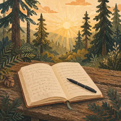 Morning Prayer Journal in Evergreen Light