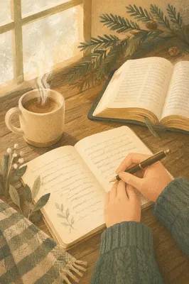 Morning Prayer Journal with Evergreen Light