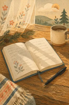 Morning Prayer Journal with Evergreen Sprig