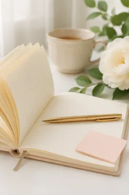 Morning Prayer Journal with Gold Pen