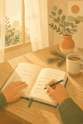 Morning Prayer Journal with Evergreen Light