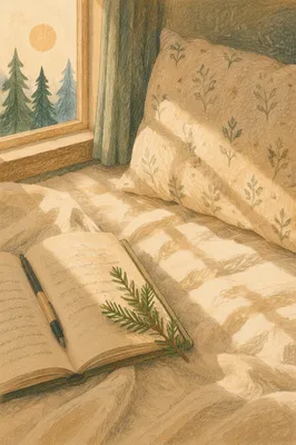 Prayer Journal with Evergreen Morning Light