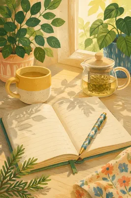Morning Prayer Journal with Evergreen Light
