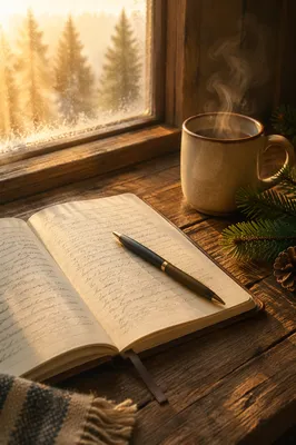 Morning Prayer Journal with Evergreen Sprig